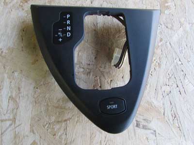 BMW Shifter Bezel Cover w/ Gear Select Indicator and Sport Button 51167009314 2006- 2009 650i E63